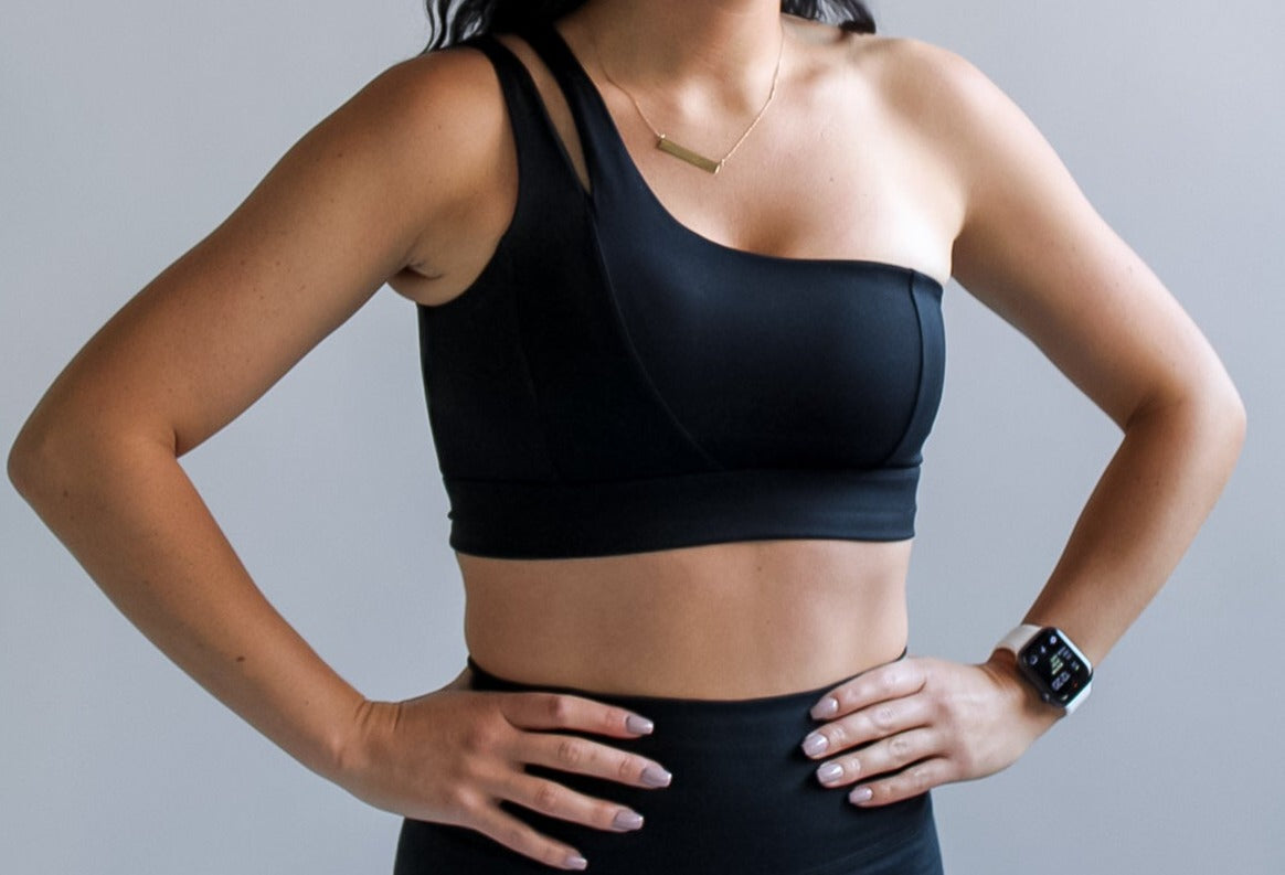 One Shoulder Sports Bra