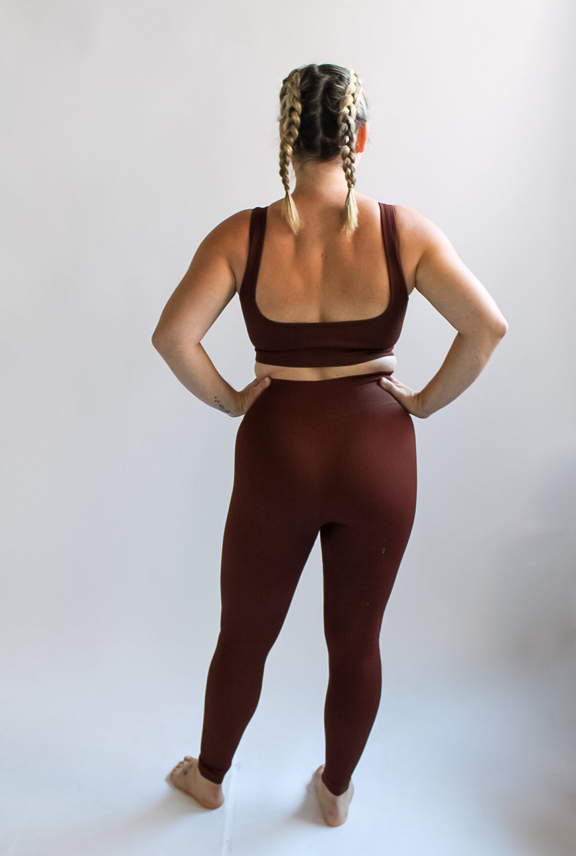 Mayround Seamless Women Yoga Suit 2 Pieces Ribbed
