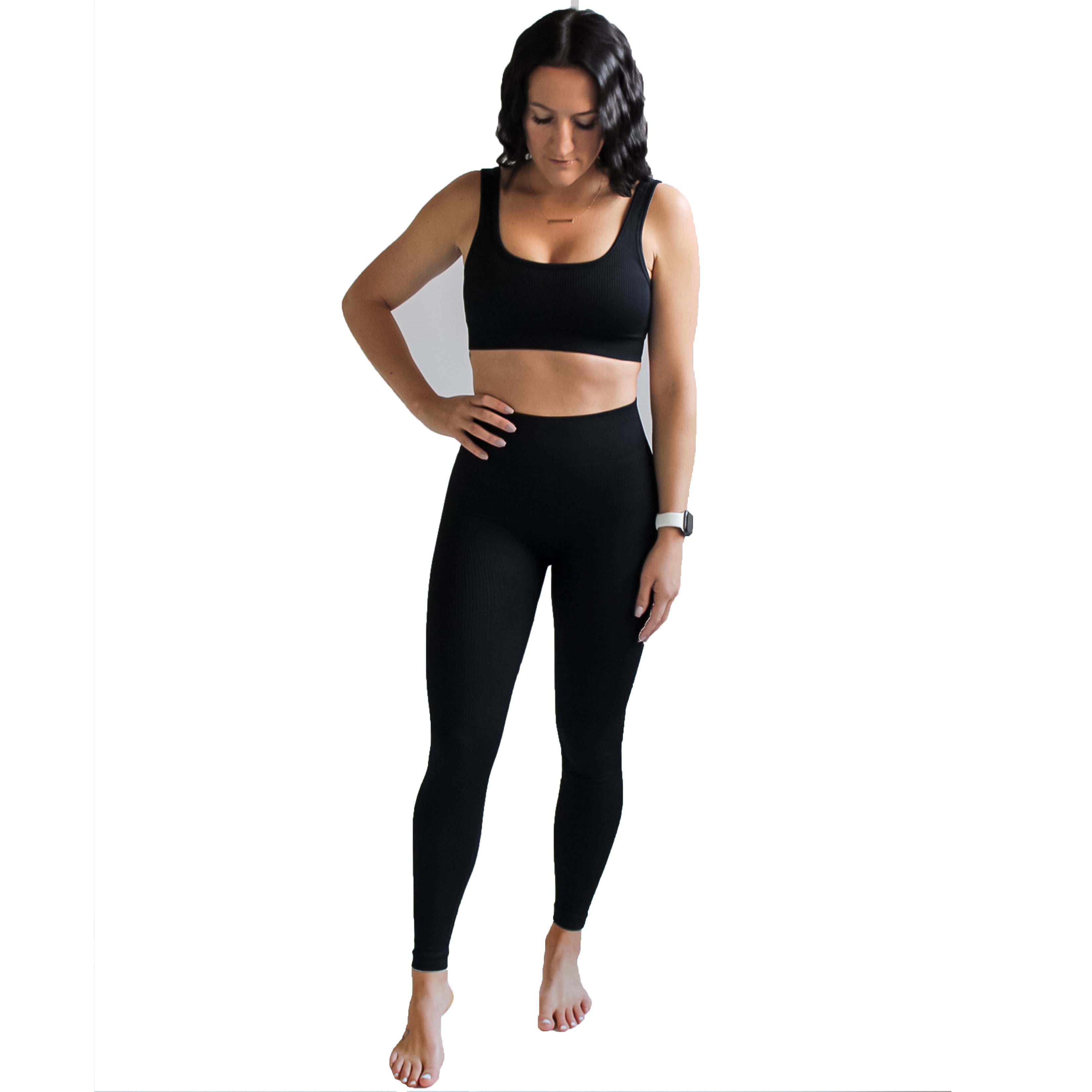 Seamless Ribbed Two Piece Legging Set – Ardor